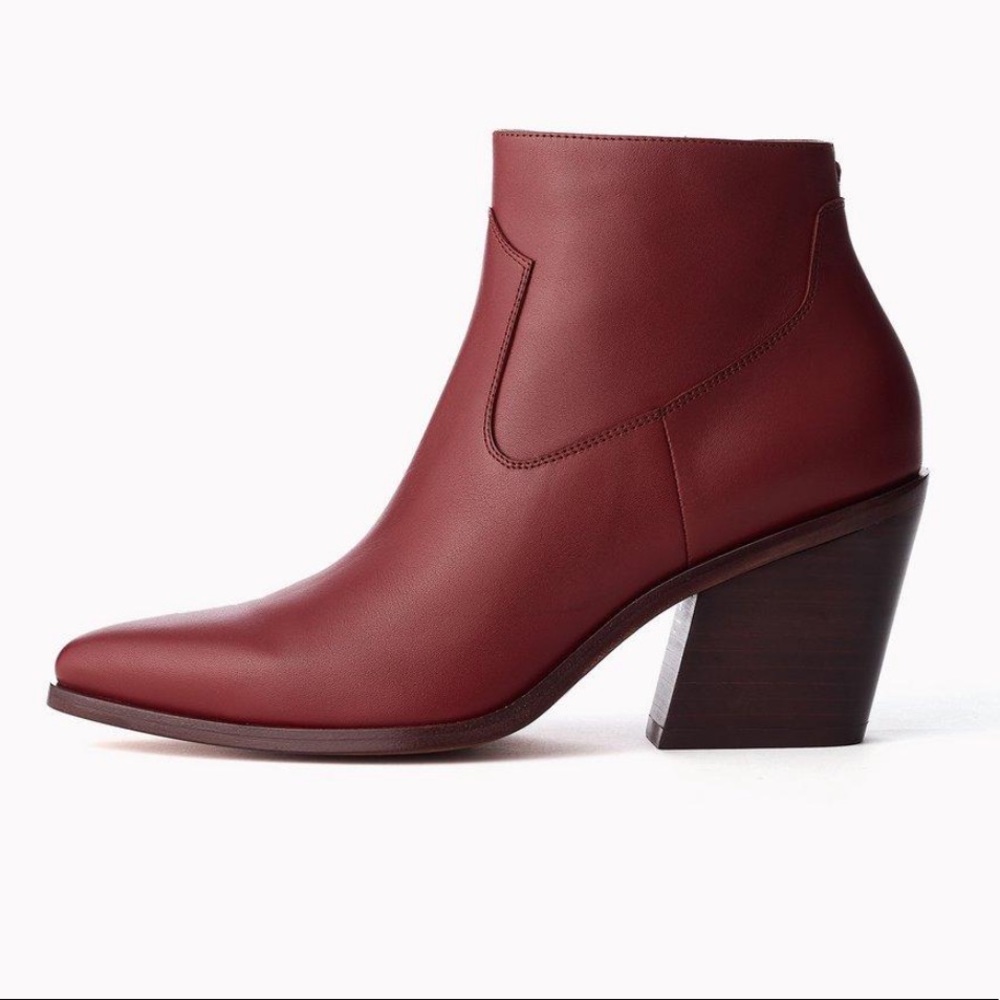 Rag & Bone “Razor” boot [size 36, red leather, euc]